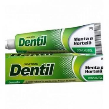 Creme Dental com Xilitol S/ Flúor Menta/Hortelã 90g Dentil